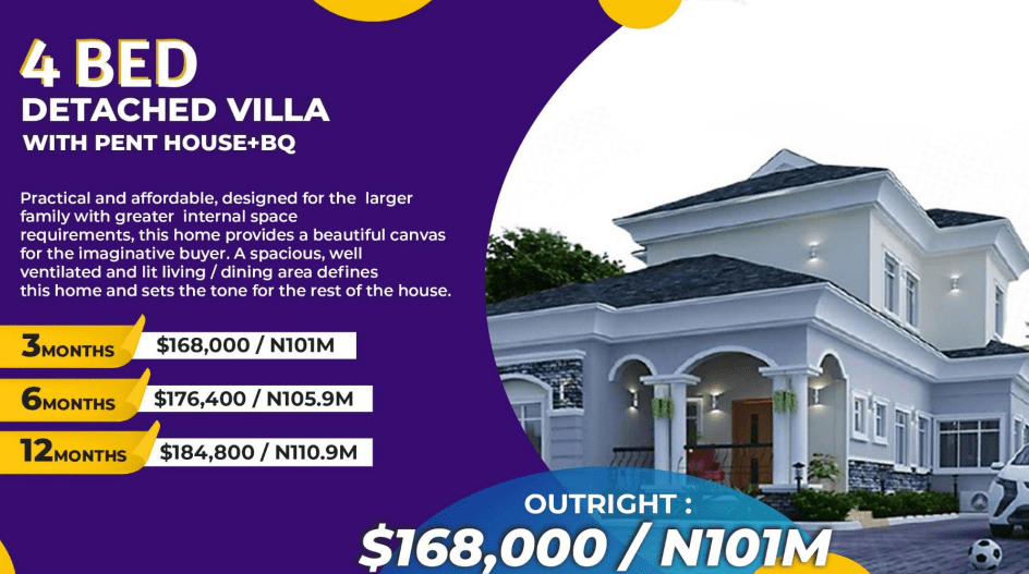 4 Bed Detached Villa With Pent House + BQ